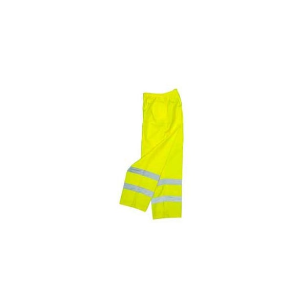 Radians Lightweight Rain Pants, 150 Denier PU Coated Hi-Vis Oxford, Hi-Viz Lime, Size 2XL RW10-ES1Y-2X - main